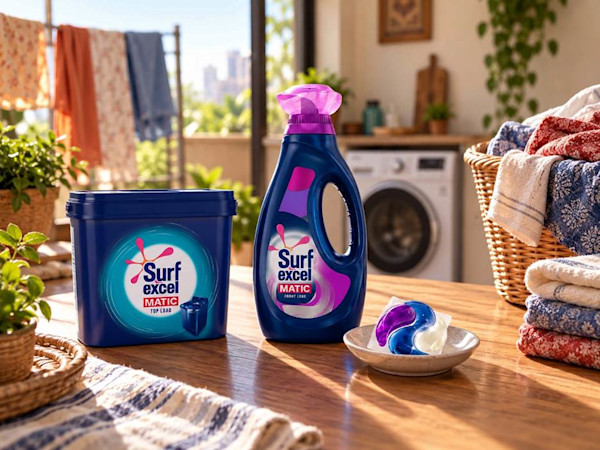 Laundry pods, liquid and powder detergent compared for different washing methods
